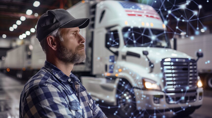 Experienced Truck Driver with High-Tech Fleet, Logistic Network Efficiency