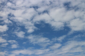 blue sky with beautiful natural white clouds