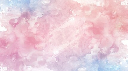 Ethereal Pink and Blue Watercolor Background Texture