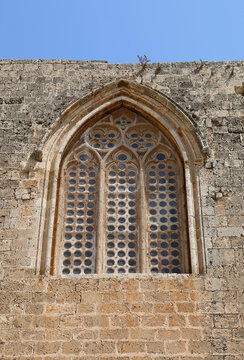 Window Details of The Ottoman era  Bugday Mosque in Famagusta, North Cyprus
