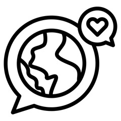 World environment and earth icon.