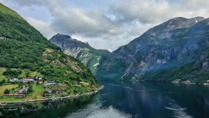 Fototapeta premium Breathtaking view of the Geirangerfjord in Norway