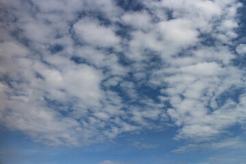 Fototapeta premium blue sky with beautiful natural white clouds