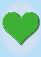 立体的なハートの背景イメージ