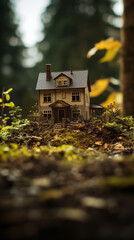 Miniature House Amidst Nature's Splendor