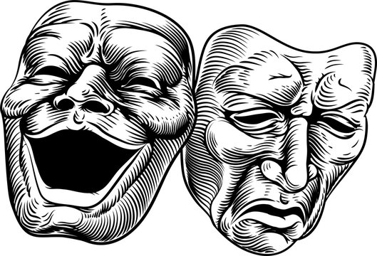 Theater Or Theatre Drama Comedy And Tragedy Masks