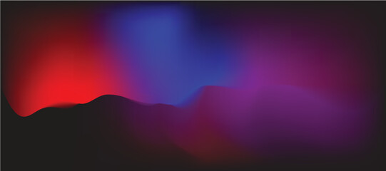 color gradient purple-blue-red-black Mesh effect blur background