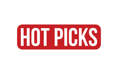 Red Hot Picks Rubber Stamp Seal Vector