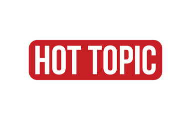 Hot Topic Rubber Stamp Seal Vector