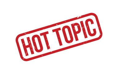 Fototapeta premium Red Hot Topic Rubber Stamp Seal Vector