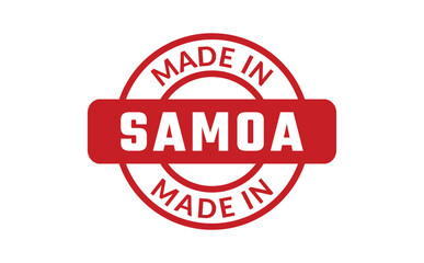 Made In Samoa Rubber Stamp