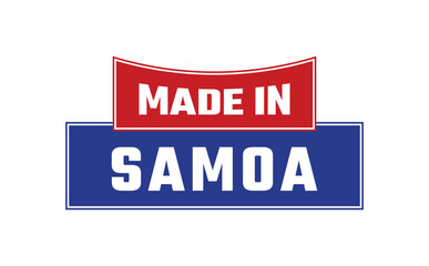 Made In Samoa Seal Vector