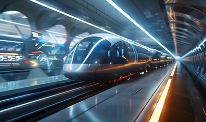 network of hyperloop systems connecting major cities worldwide, the futuristic pods used for passenger transportation within these hyperloops