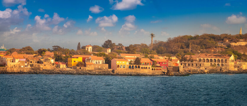 Historical colonial buildings on Gor&eacute;e Island, Dakar, Senegal, West Africa