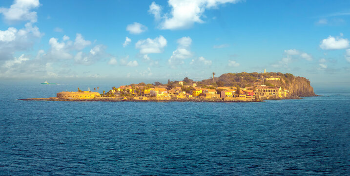 Approaching Gor&eacute;e Island on a ferry from Dakar, Senegal, West Africa