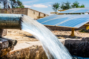 Solar powered tube well for irrigation