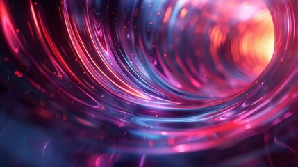 Explore the intricacies of spacetime warping in black holes through abstract shapes and colors ,3DCG,high resulution,clean sharp focus - obrazy, fototapety, plakaty