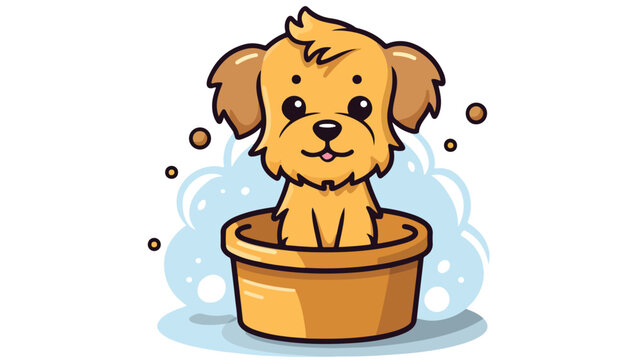 Dog shampoo icon. Outline dog shampoo vector icon f