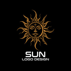 Sun Vector Logo Design