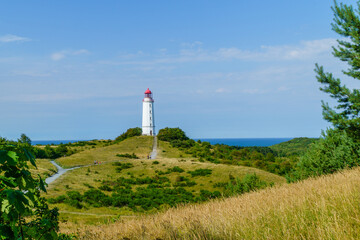 Daytime view of the Hiddensee Lighthouse, Baltic Sea
