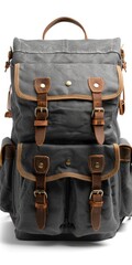 Grey Backpack - Perfect for School, Exploration & Journeys. Full Package for Carrying on Your Back