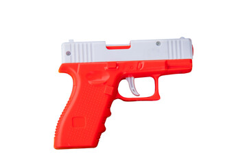 plastic water gun Isolated on white background.