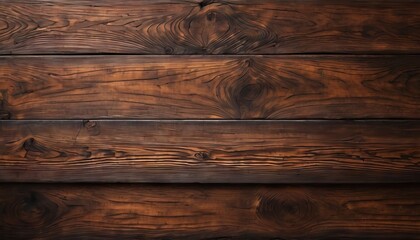 A close-up of dark-stained wooden planks provides a rich, textured backdrop with distinctive wood grain patterns.