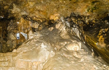 Inside of the Resava cave in Serbia