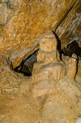 Inside of the Resava cave in Serbia