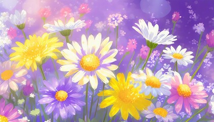 the ethereal beauty of flowers in bloom, masterfully rendered in soft pastels