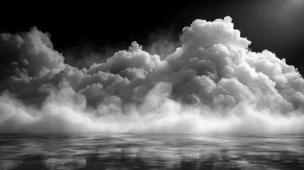 Fototapeten Cloudiness, mist, smog, fog, or mist isolated transparent special effects. Modern illustration.... © Zaleman