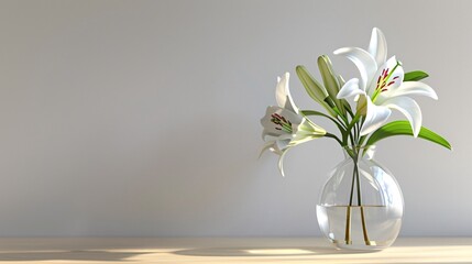 Still life with lily flower
