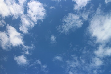 white cloud with blue sky background