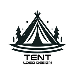 Tent Vector Logo Design