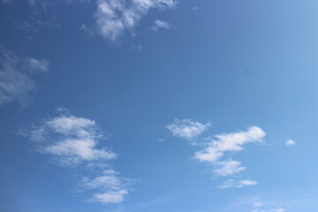 white cloud with blue sky background
