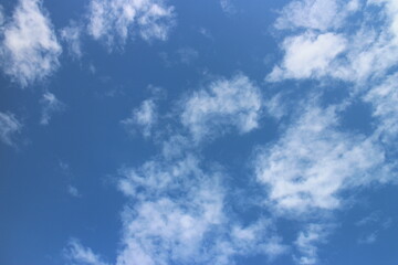white cloud with blue sky background