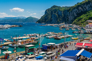 the wonderful island of Capri, amalfi coast, bay of naples, italy