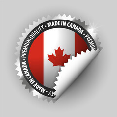 Made in Canada graphic and label.