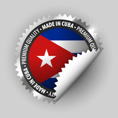 Made in Cuba graphic and label.