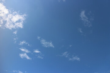 Summer blue sky cloud gradient light white background.