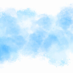 hand painted blue watercolour background