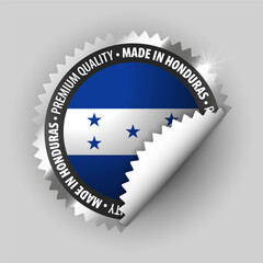 Made in Honduras graphic and label.