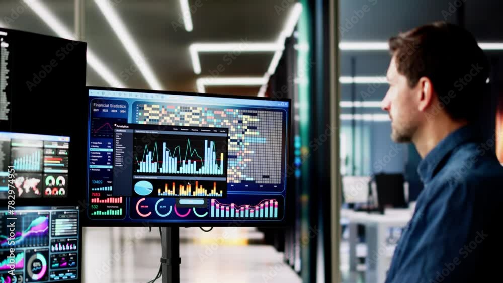 Aufkleber Data Analyst With Data Analytics KPI