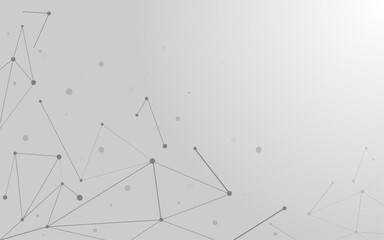 Abstract White Technology Theme Background Vector Illustration