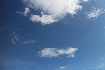 Summer blue sky cloud gradient light white background. Beauty clear cloudy in sunshine calm bright winter air background.