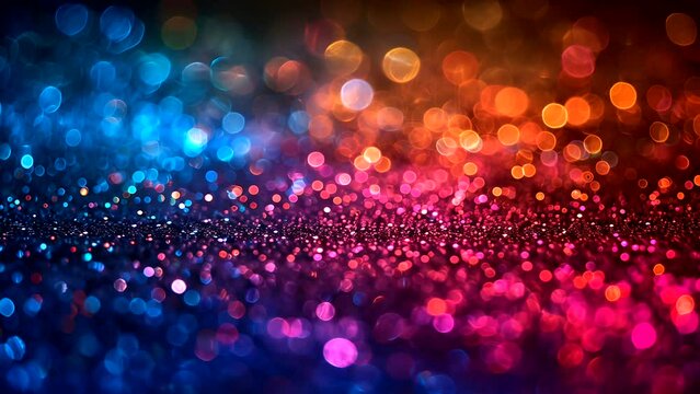 colorful party with bokeh lights and sound waves, perfect for adding energy and project, World music day concept. Seamless looping 4k time-lapse video animation background