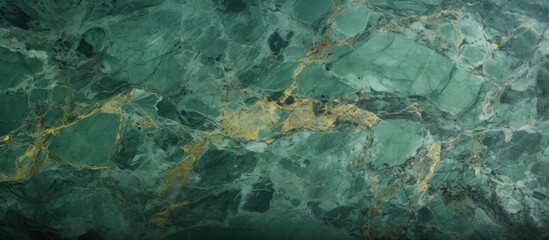 Green marble close-up with yellow streak