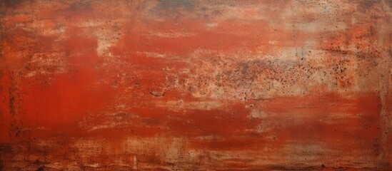 Red Brown Painting Black Border