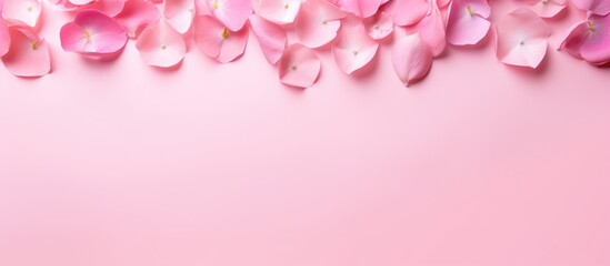 Fototapeta na wymiar Delicate pink blossoms on soft pink