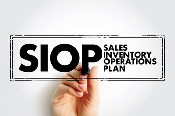 SIOP Sales Inventory Operations Plan - management process that enables businesses to efficiently...